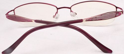 2016新款高档双色电镀眼镜框女款镜腿镂空半框8983 53-15眼镜架